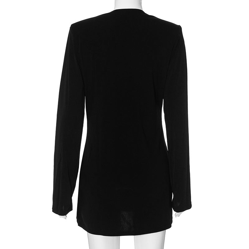 Longsleeves Black Dress
