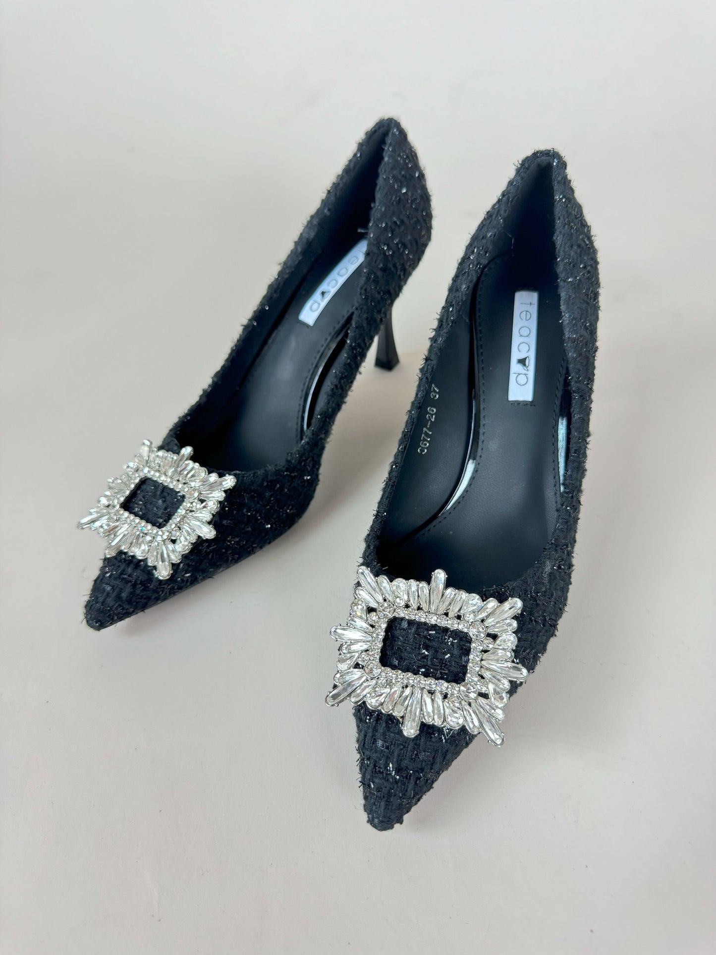 Peace- tweed heels