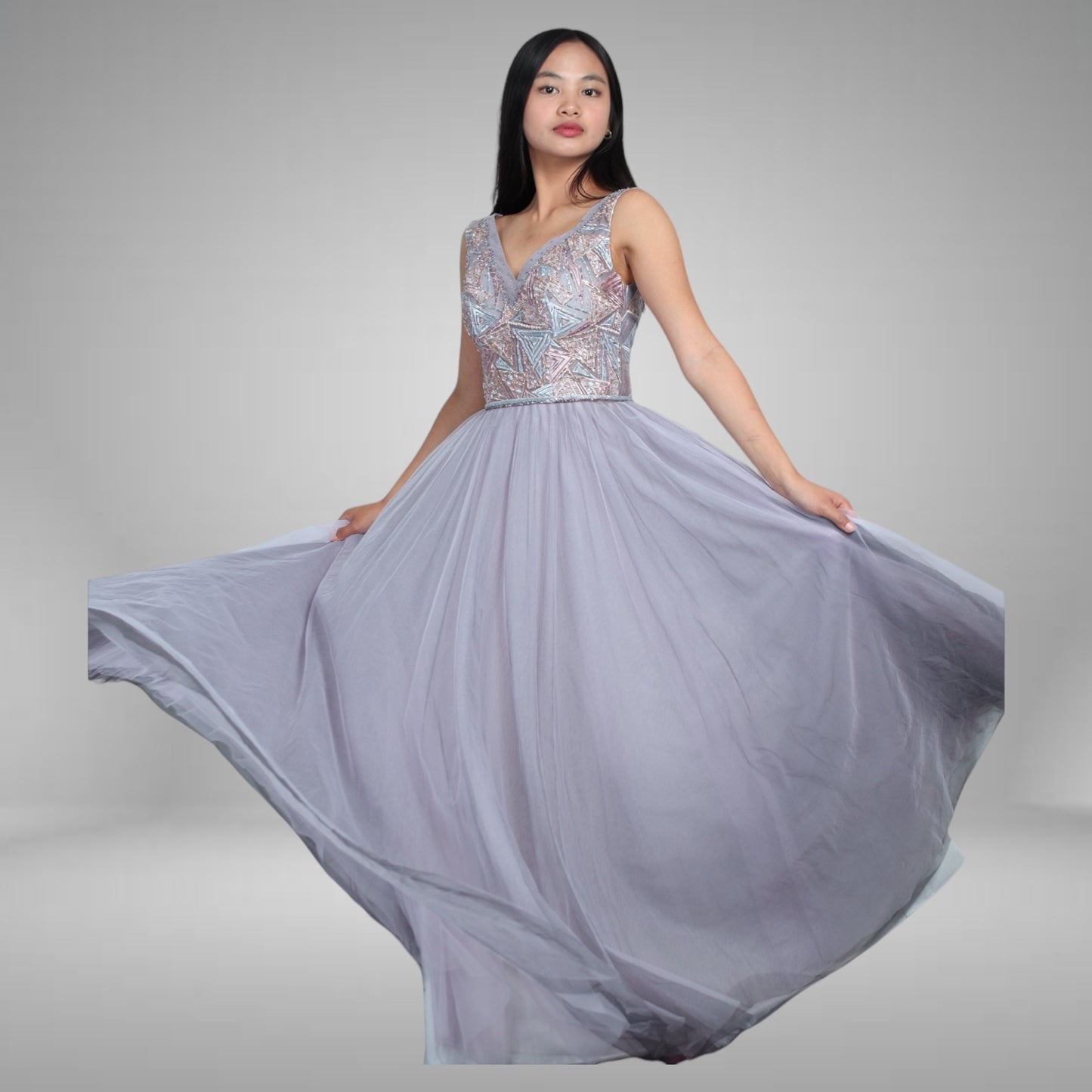 Gem Colored Ball Gown