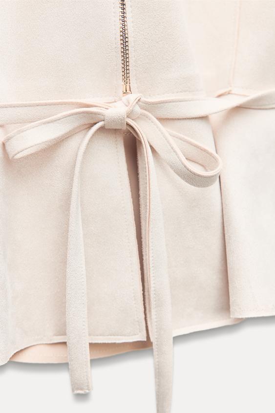 FAUX SUEDE PEPLUM JACKET-1-1124-3