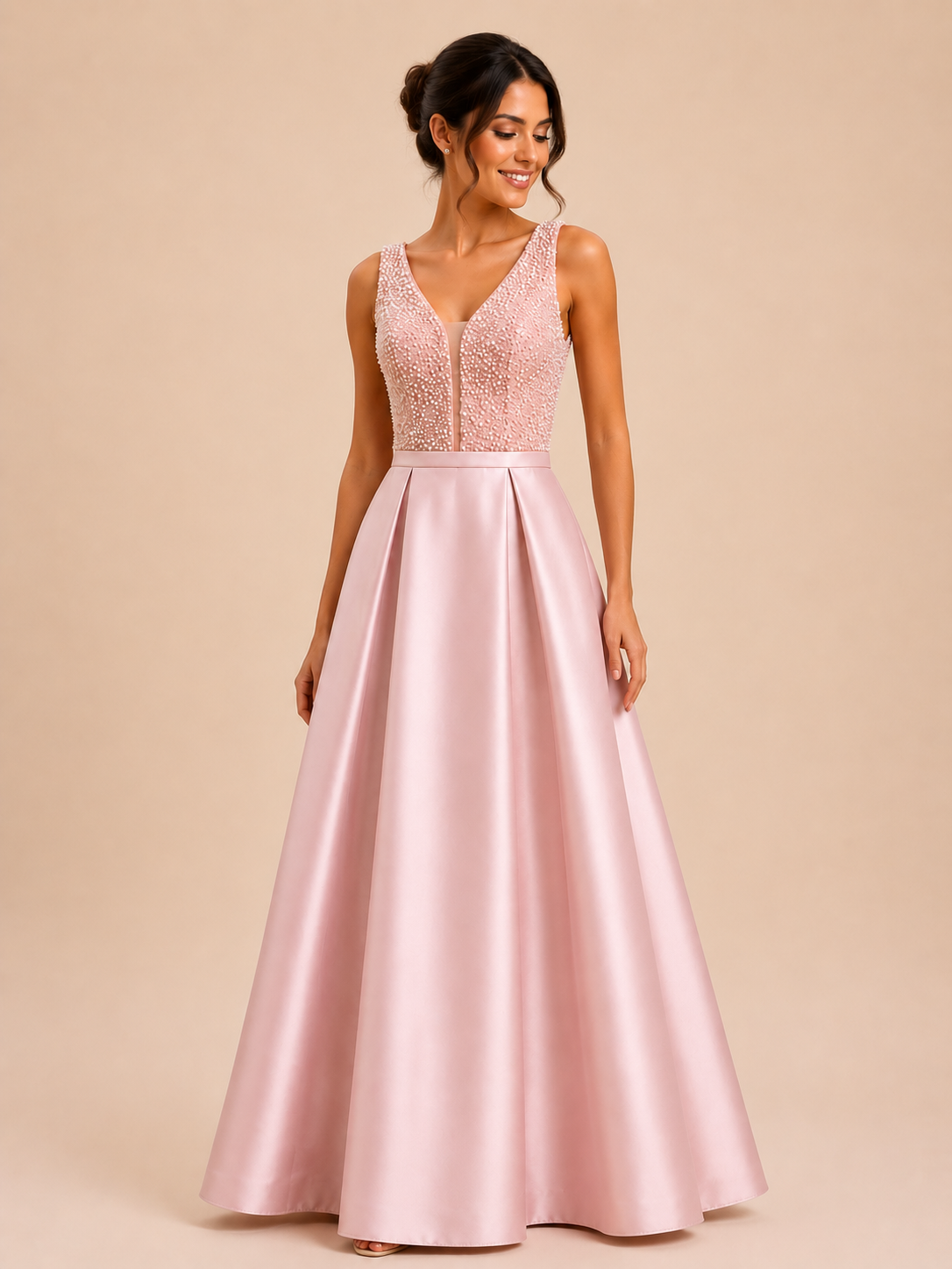 Pearl Detail Gown