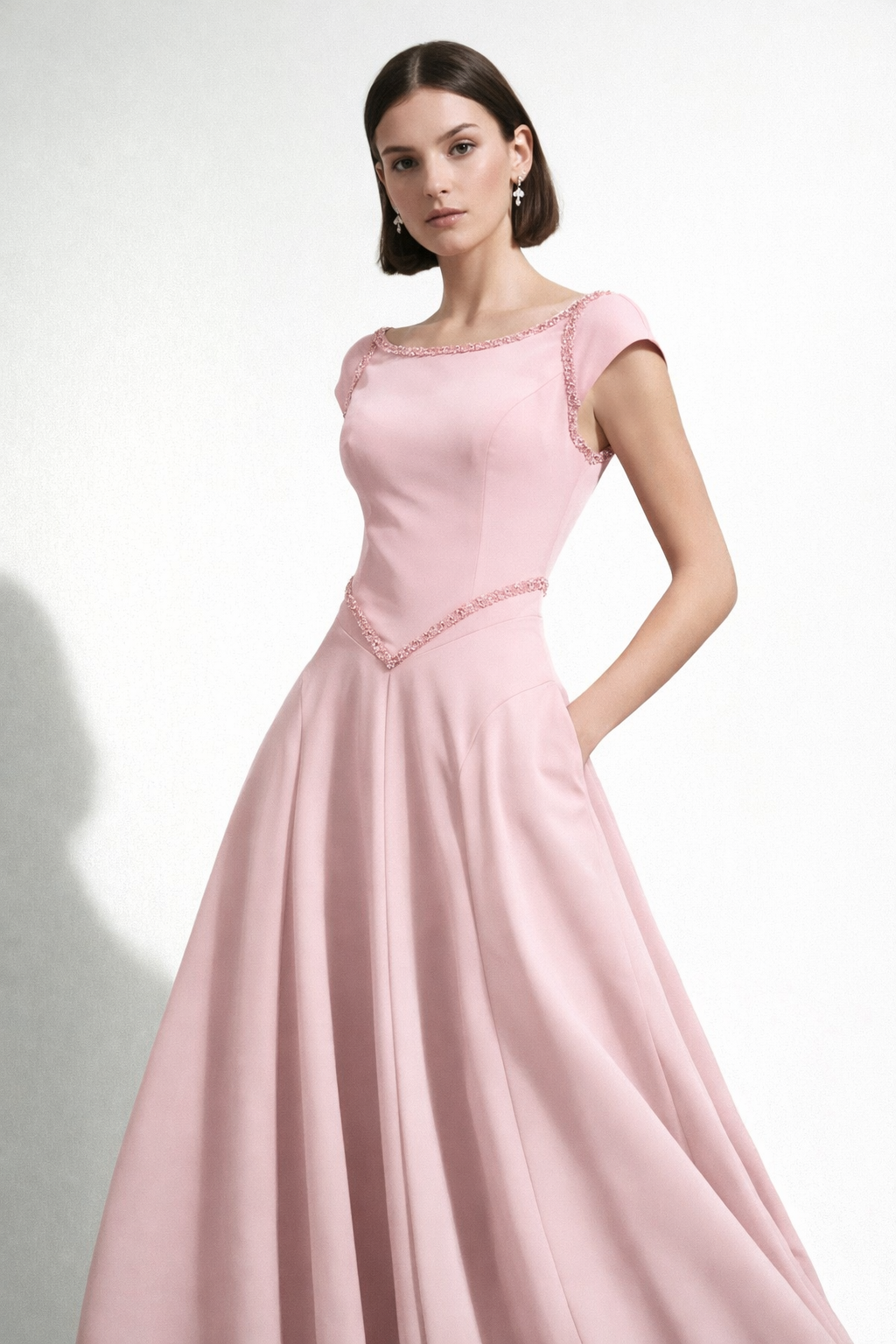 Princess cut gown