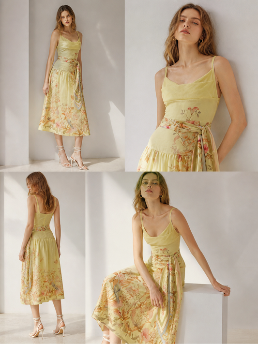 Yellow summer dress