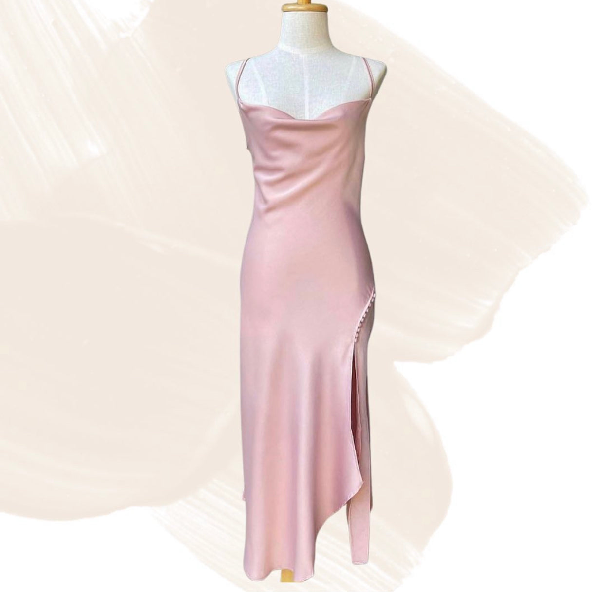 Silk Slip On Dress