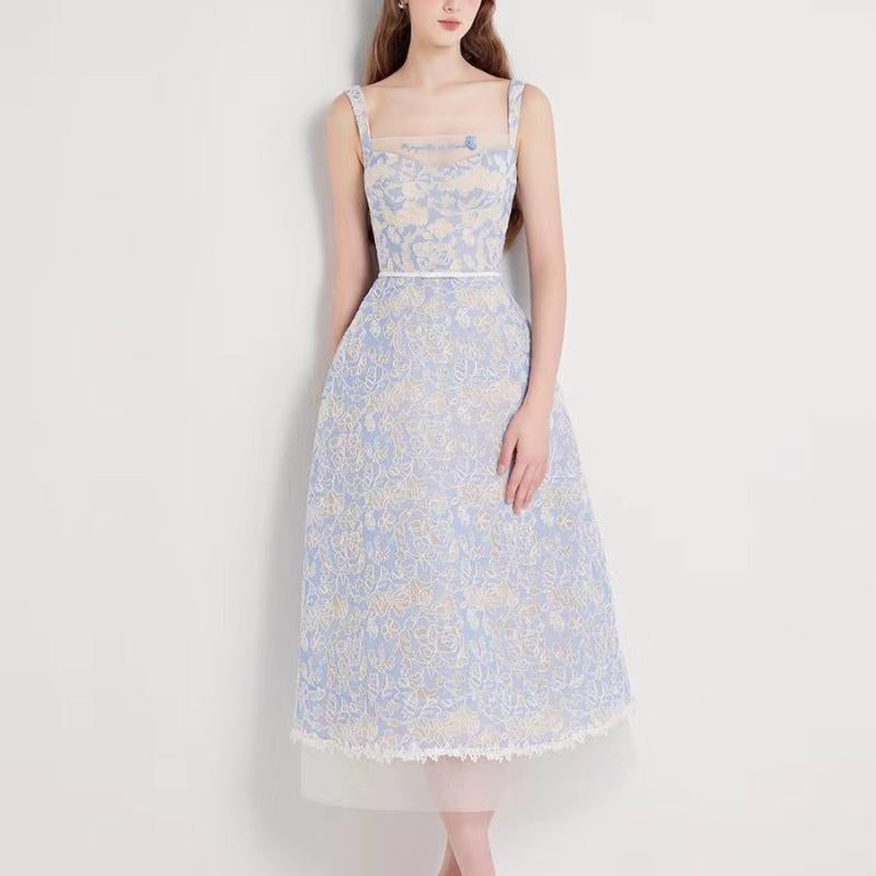 Light Blue Midi Dress 1-1224-30