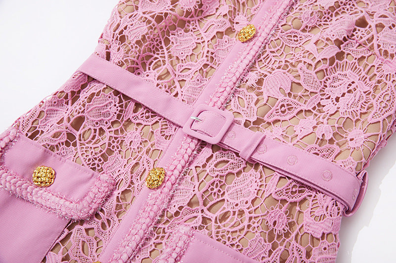 Pink Lace Dress