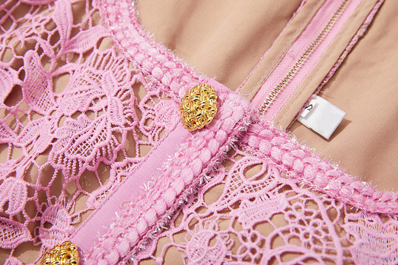 Pink Lace Dress