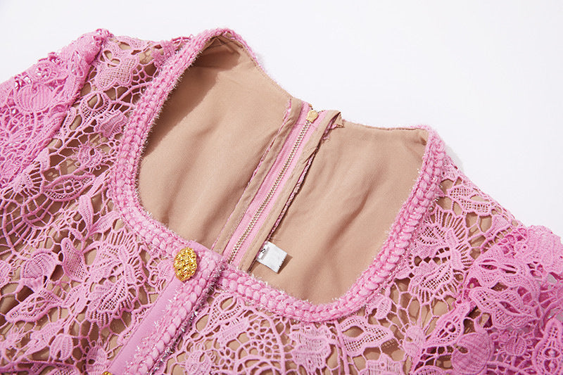 Pink Lace Dress