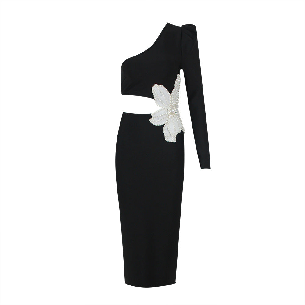 Peek-a-boo Black Dress 1-1124-24