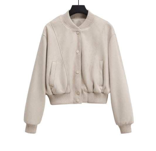 Faux Suede Jacket 1-1124-02