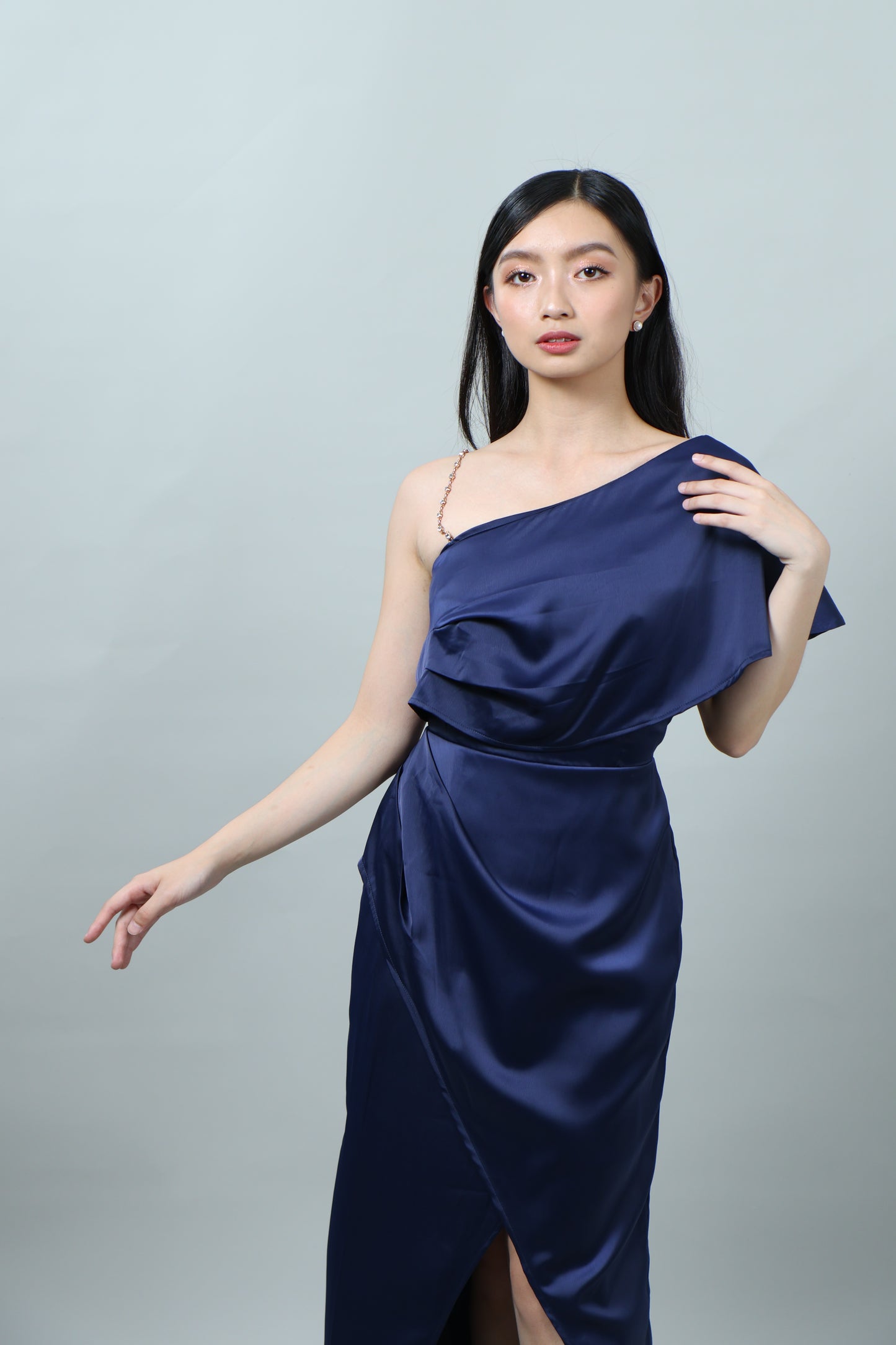 Silk Gown - Navy Blue, Maroon, rust