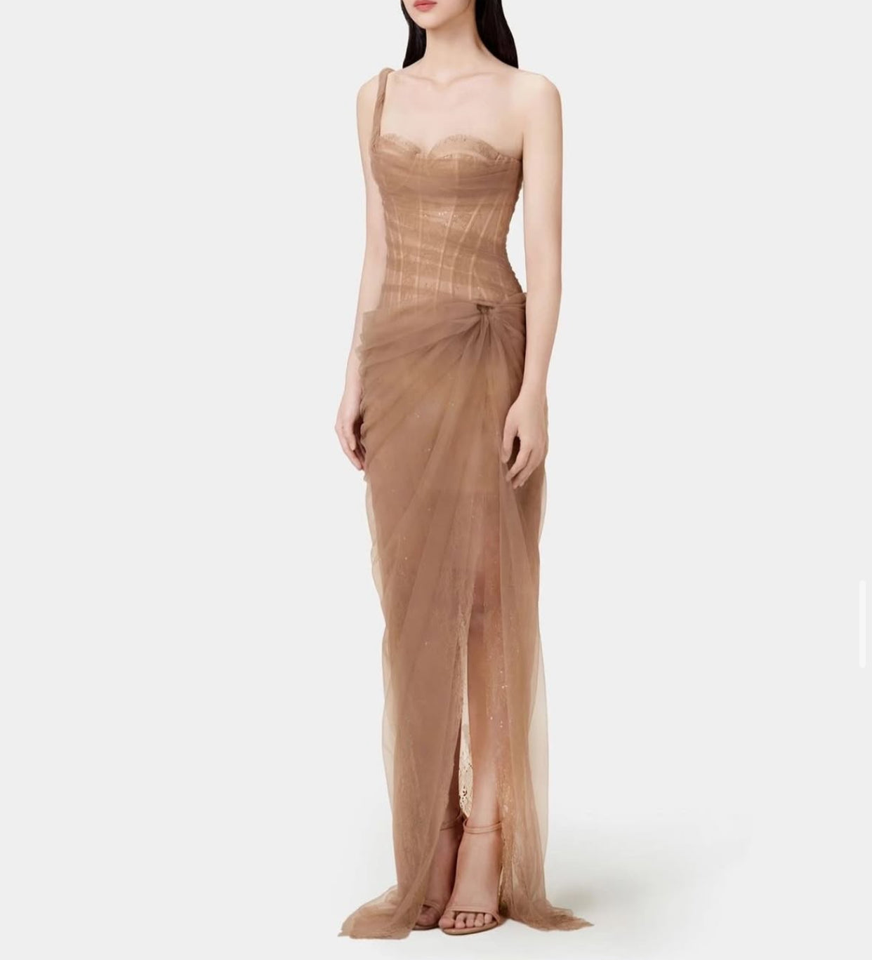 Coffee Tube Long Dress