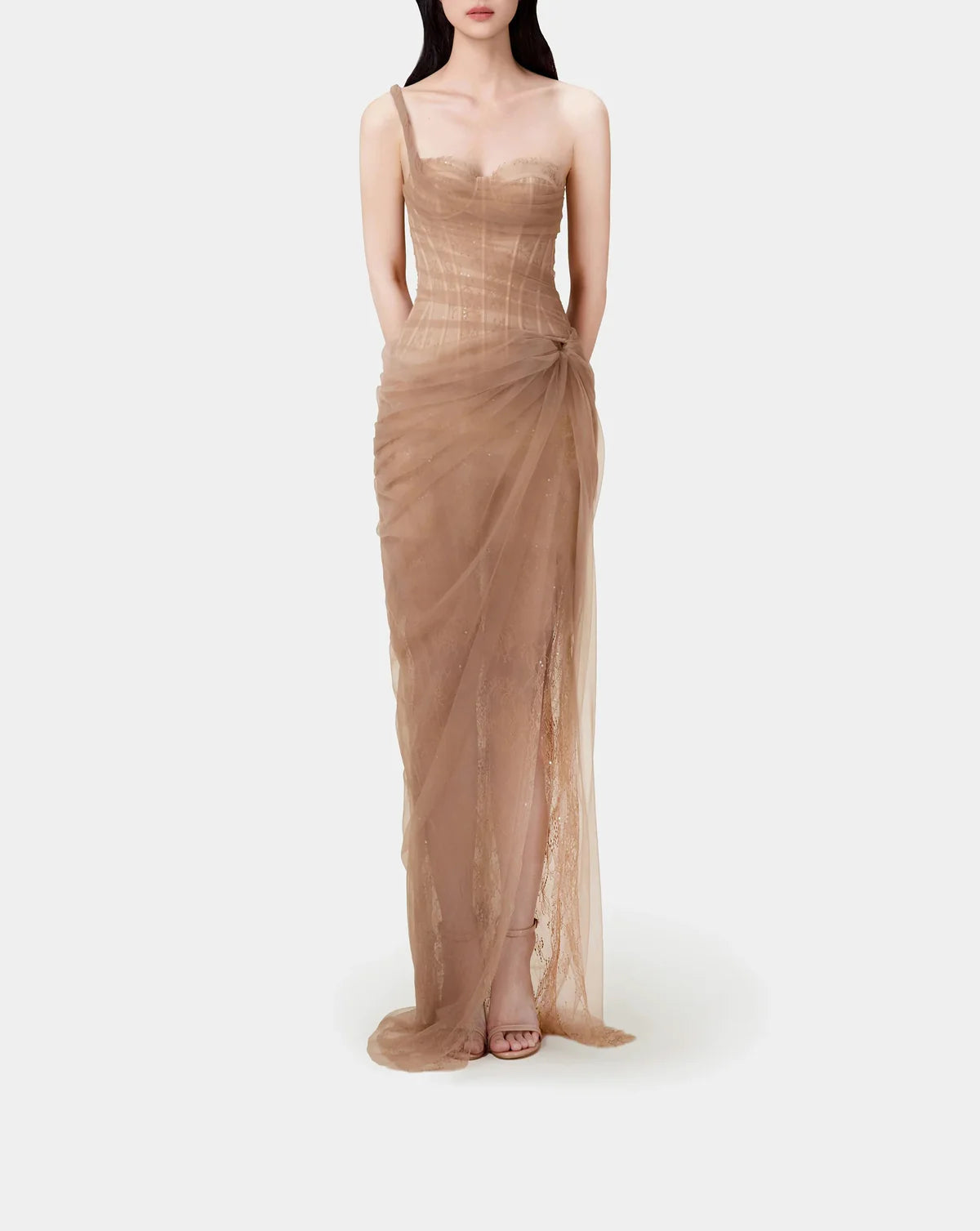 Coffee Tube Long Dress