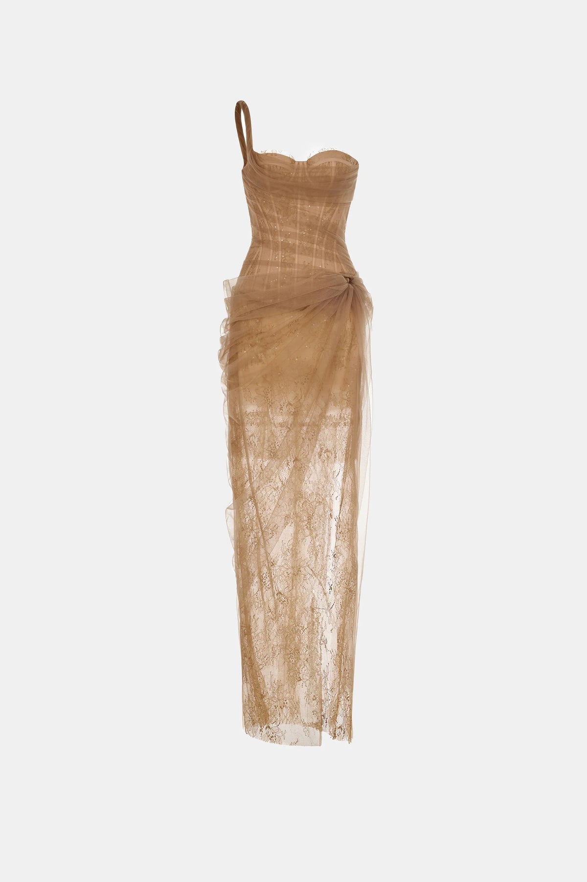 Coffee Tube Long Dress