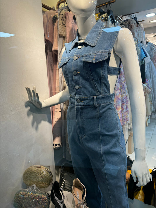 Denim overalls