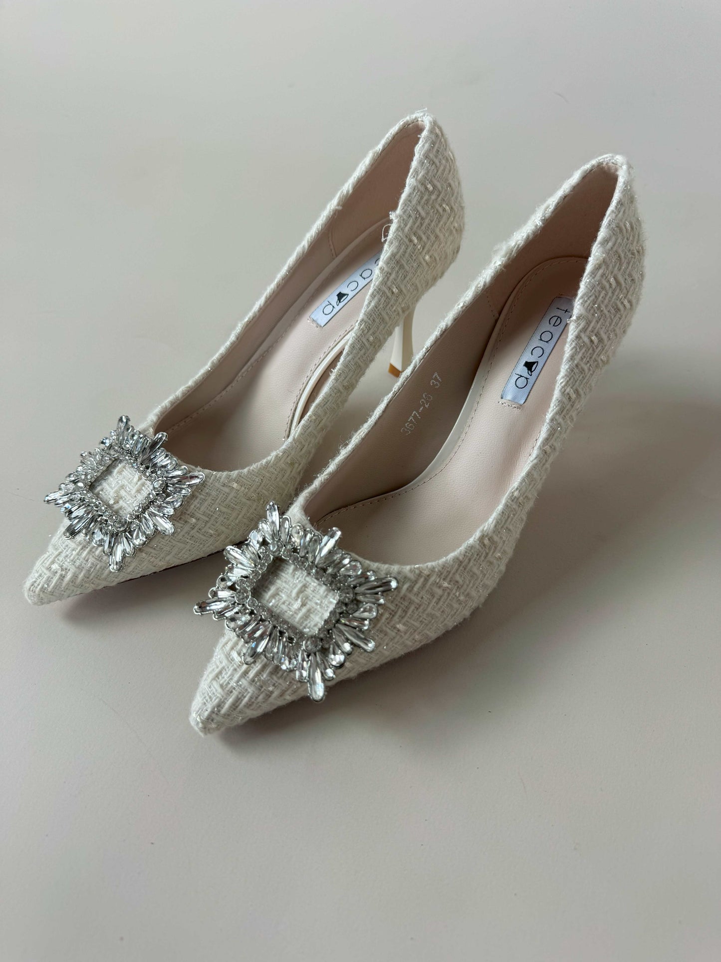 Peace- tweed heels