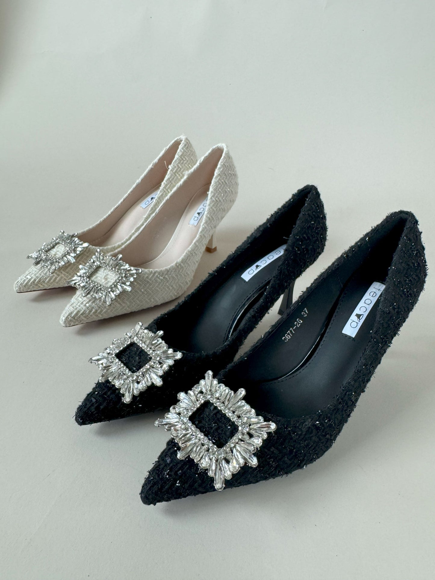 Peace- tweed heels