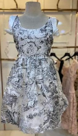 Black and White Mini Dress