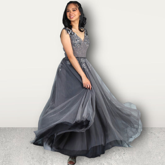 Black/ Gray Ball Gown