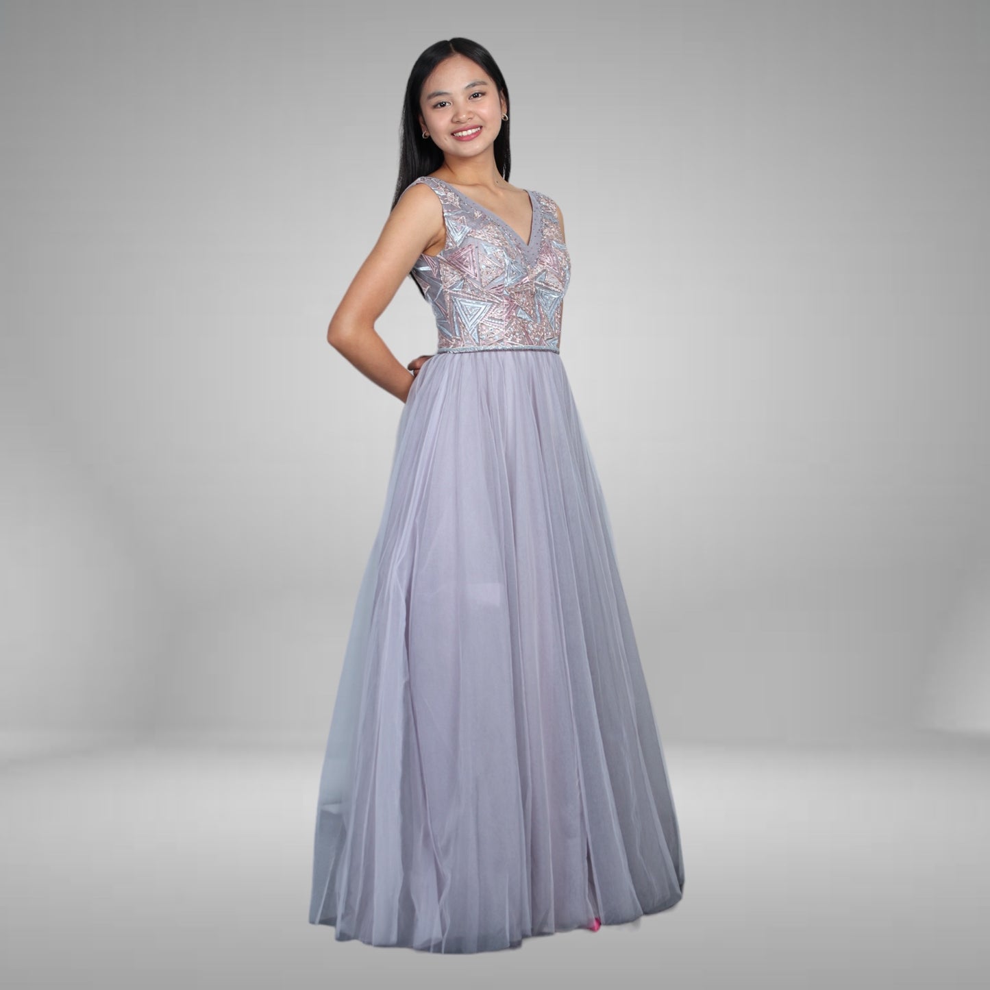 Gem Colored Ball Gown