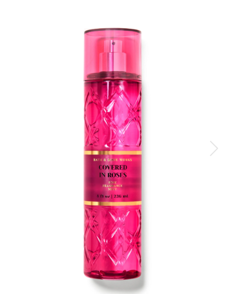 Bath and Body Covered In Roses